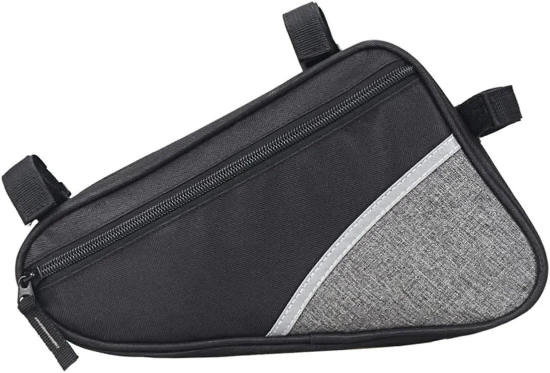 Bike Frame Bag Triangle Bag for Mountain Road Bikes Capacity Front Tube Pouch Durable Material for All Weather Conditions Easy Open Close Design