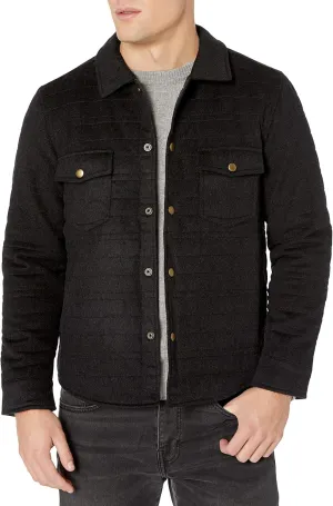 Billy Reid Men's Quilted Brass Snap Michael Jacket with Suede Details