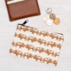 Bison Zipper Pouch: Small