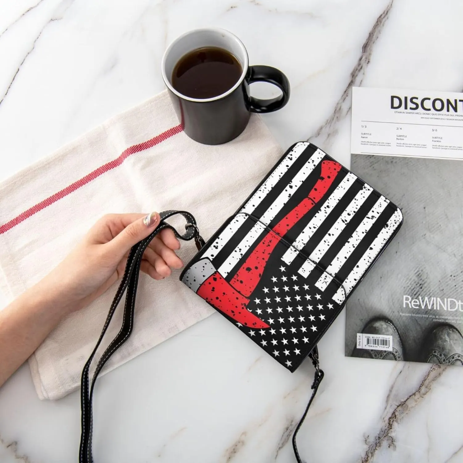Black and Yellow Checkered Flag Leather Crossbody Phone Purse for Women Cute Wallet Bags Lightweight Mini Sling Bag