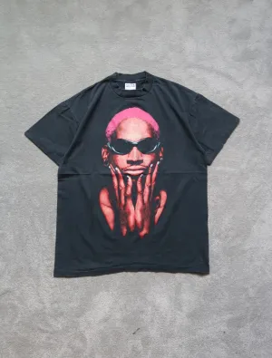 Black Graphic Dennis Rodman Not Of This World T-shirt