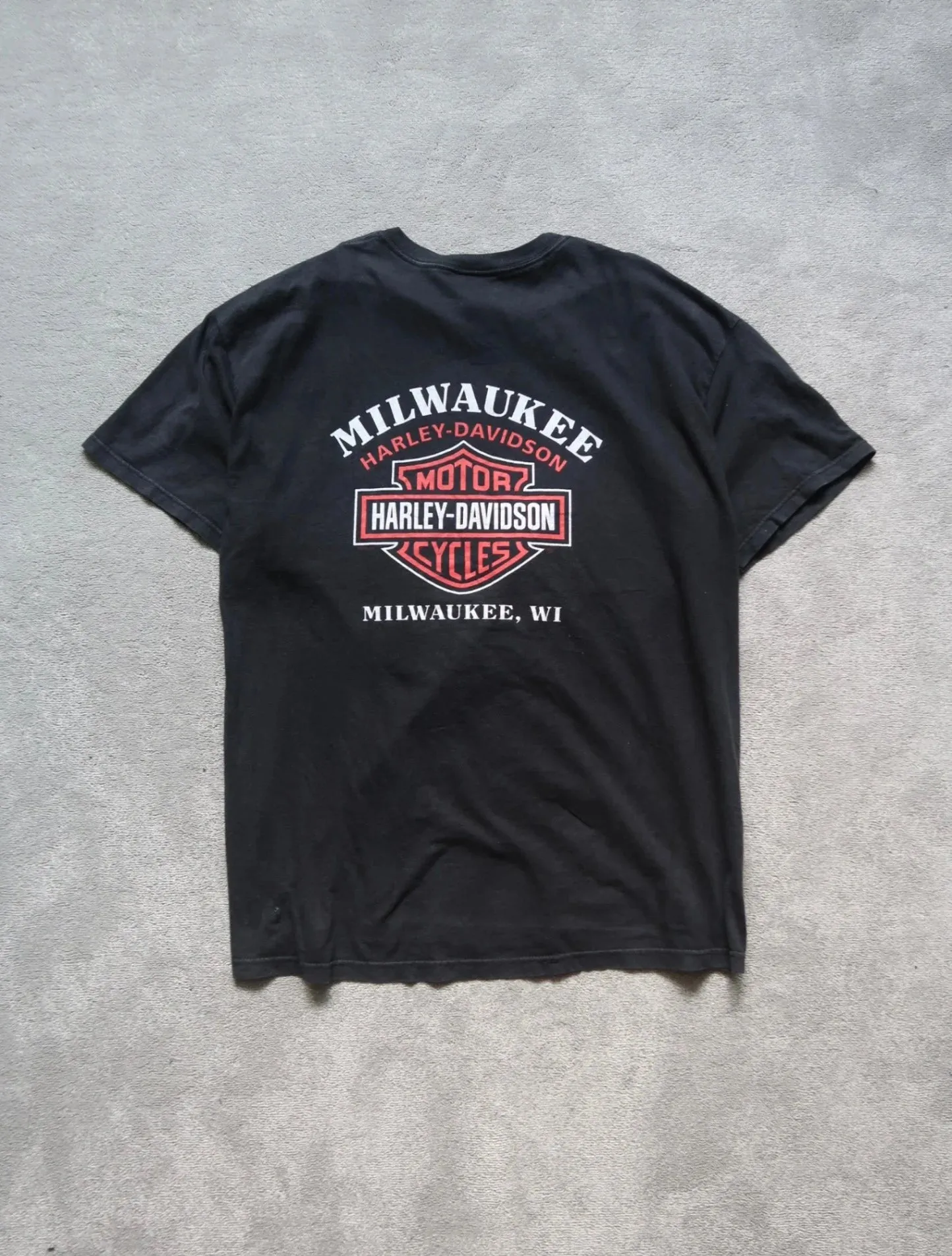 Black Harley-davidson Milwakee T-shirt - XL