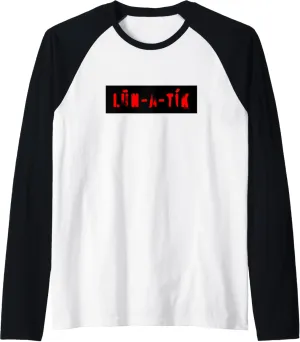 Black/Red Vampyre Logo Raglan Baseball Tee
