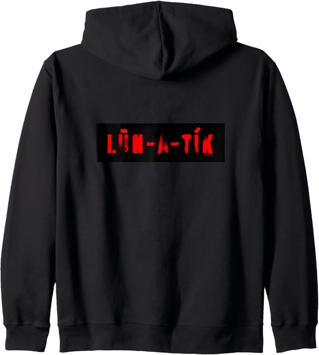 Black/Red Vampyre Logo Zip Hoodie