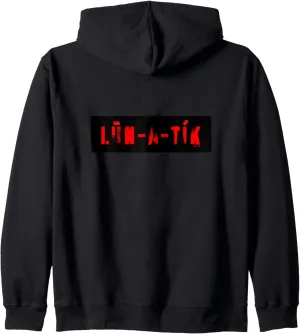 Black/Red Vampyre Logo Zip Hoodie