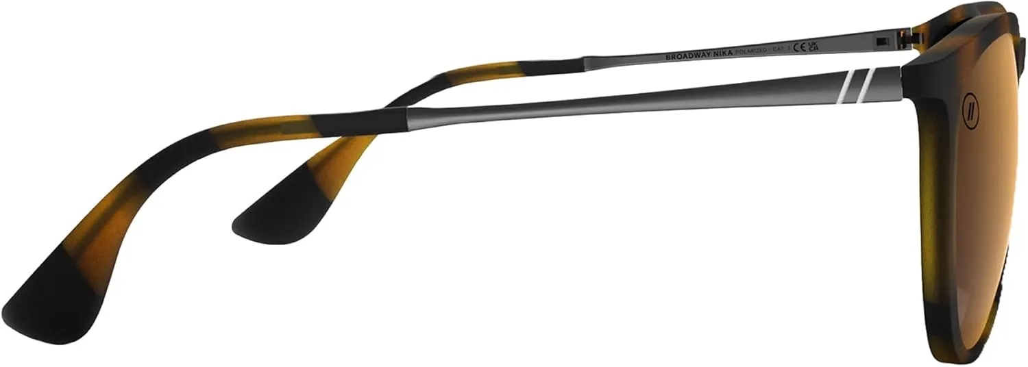 Blenders Eyewear North Park – Polarized Sunglasses – Classic Shape, Mixed Metal Frame – 100% UV Protection – For Men & Women