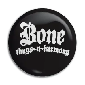 Bone Thugs N Harmony (B&W Logo) 1" Button / Pin / Badge