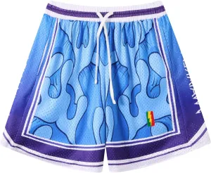 BOOMLEMON Men's Basketball Shorts Gym Training Workout Athletic Shorts Mesh Graphic Print Running Short Pants