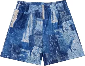BOOMLEMON Mens Mesh Graphic Print Shorts Casual Workout Cool Shorts Gym Basketball Running Short Pants
