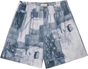 BOOMLEMON Mens Mesh Graphic Print Shorts Casual Workout Cool Shorts Gym Basketball Running Short Pants