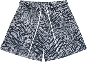 BOOMLEMON Mens Mesh Graphic Print Shorts Summer Basketball Running Shorts Retro Casual Cool Streetwear Short Pants