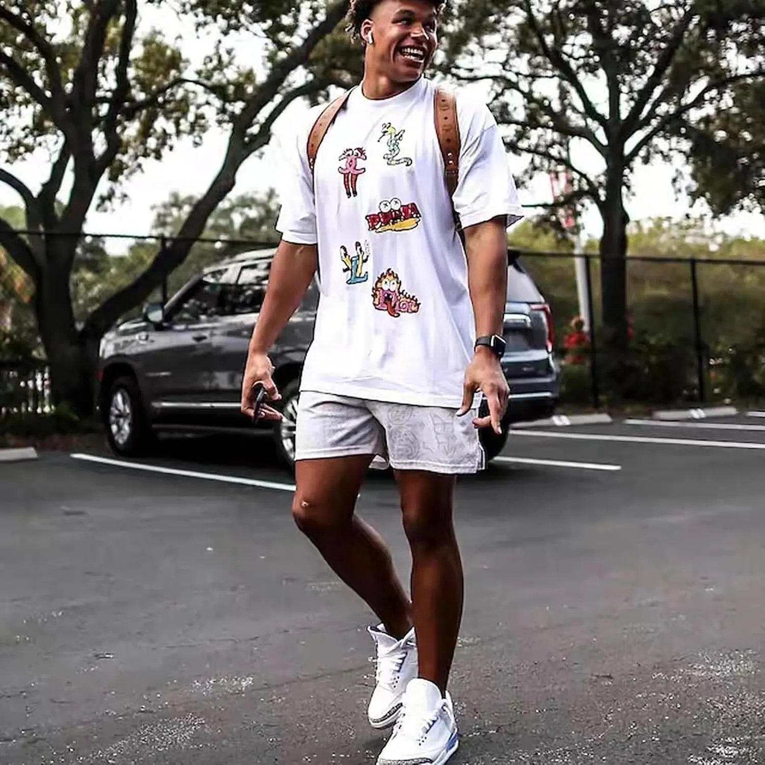 BOOMLEMON Mens Paisley Shorts Mesh Graphic Print Retro Casual Shorts Athletic Gym Basketball Running Short Pants