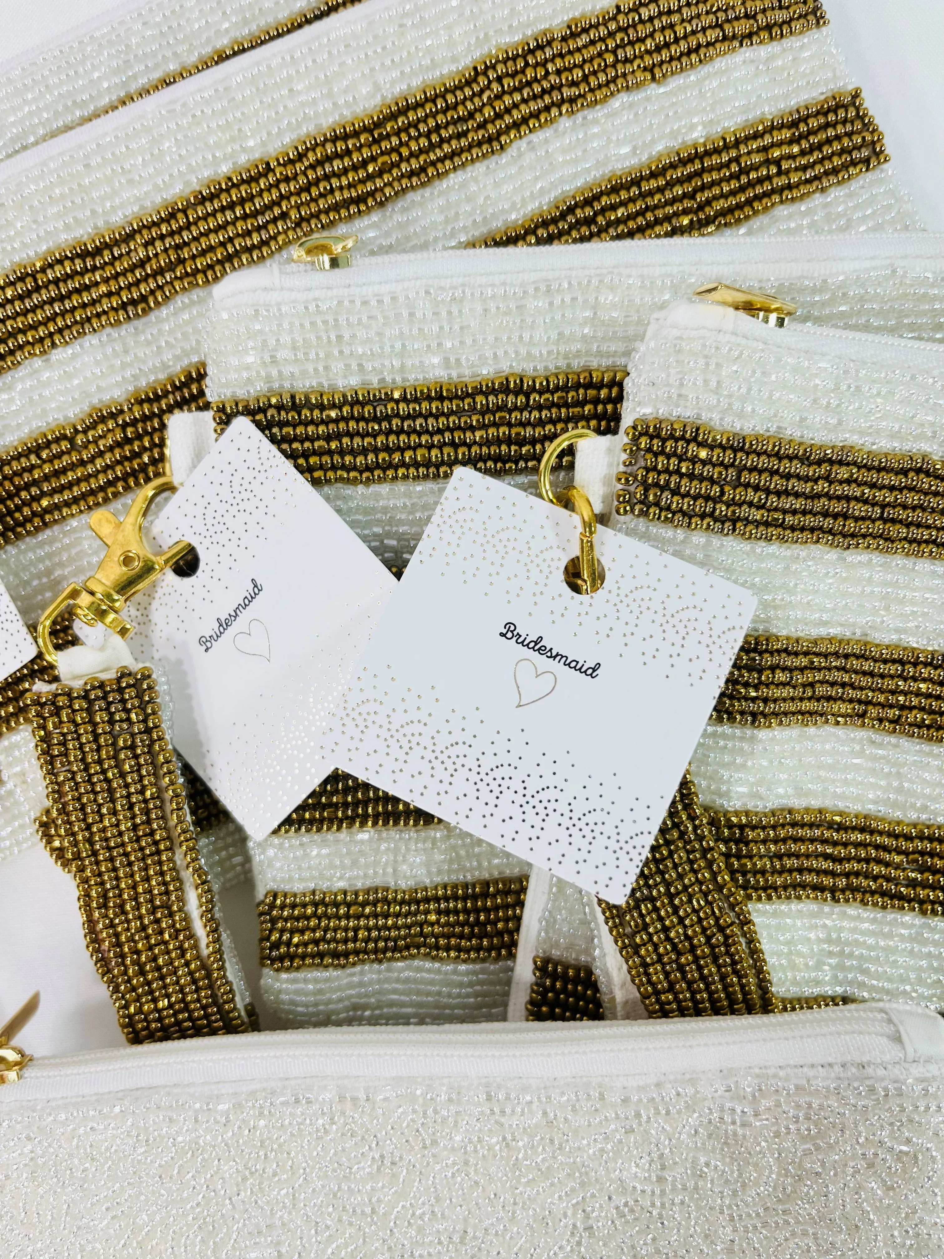 Bride & Bridesmaid Beaded Coin Pouch
