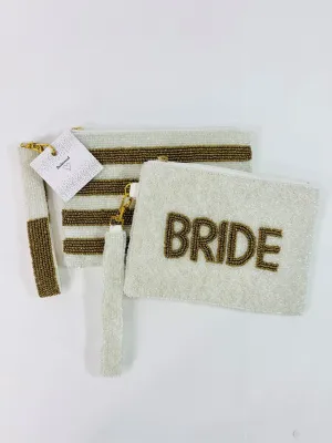 Bride & Bridesmaid Beaded Coin Pouch