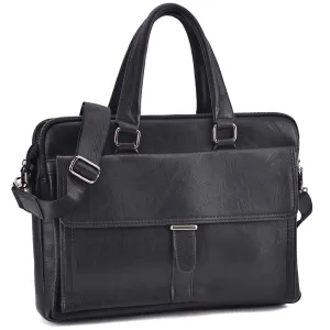 Briefcase Satchel with Multiple zipped compartments