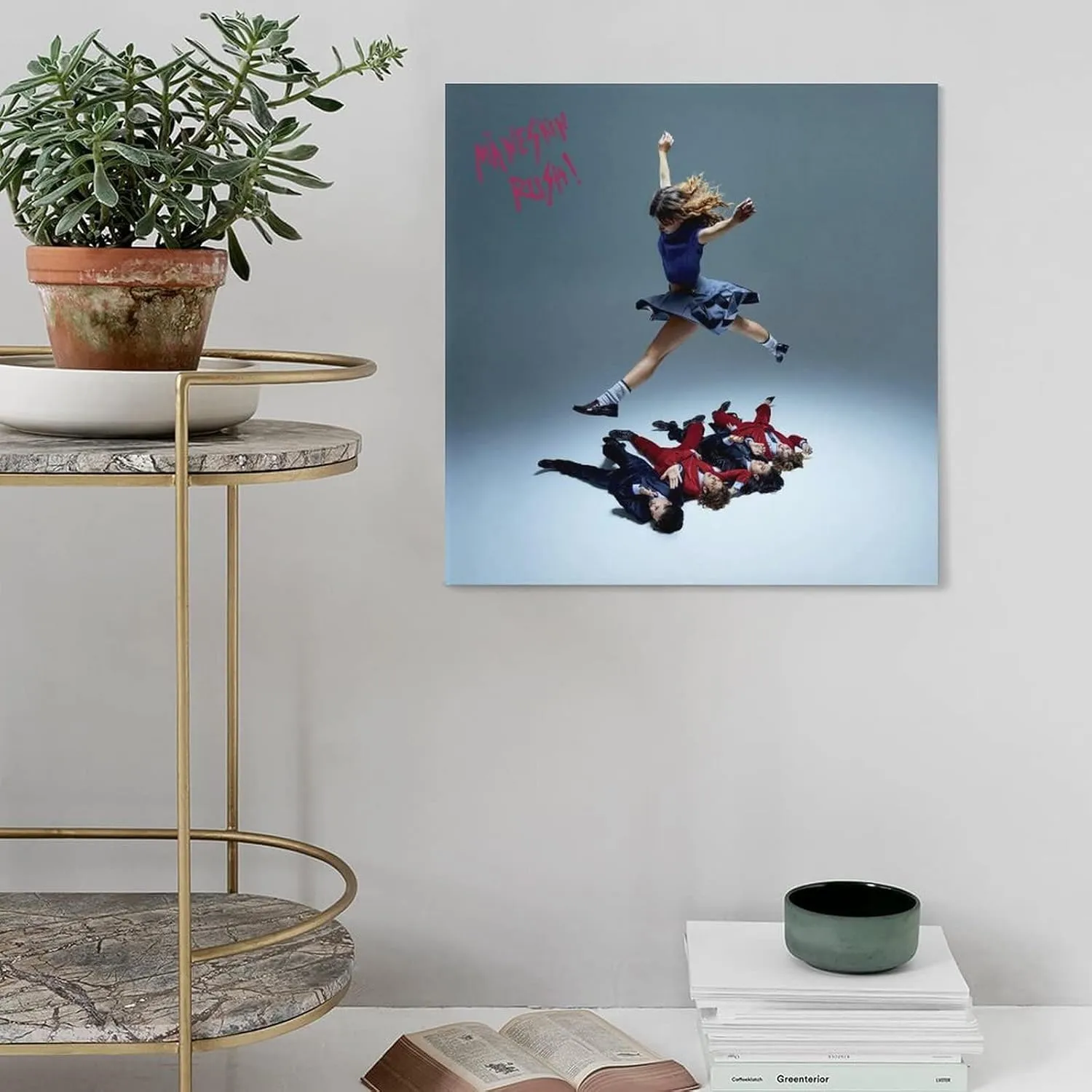 BRYMOR Måneskin TIMEZONE Canvas Poster Bedroom Decor Sports Landscape Office Room Decor Gift Frame-style16x16inch(40x40cm)
