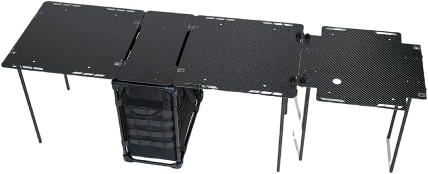 Camping Table, Carbon Fiber and Aluminum Folding Table, Easy to Carry, Perfect for Outdoor, Picnic, Cooking, Beach, Hiking, Fishing,A
