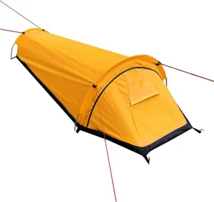 Camping Tent Waterproof Windproof Backpack Tent Good Ventilation Rest and Sleep Outdoor Ultra Light Single Camping Tent (Color : Orange) (Orange One S