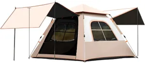 Camping Tents with 2 Door and 2 Large Mesh Window, Easy Set Up Waterproof Tents for Camping, Family Picnic Hiking Portable Tents