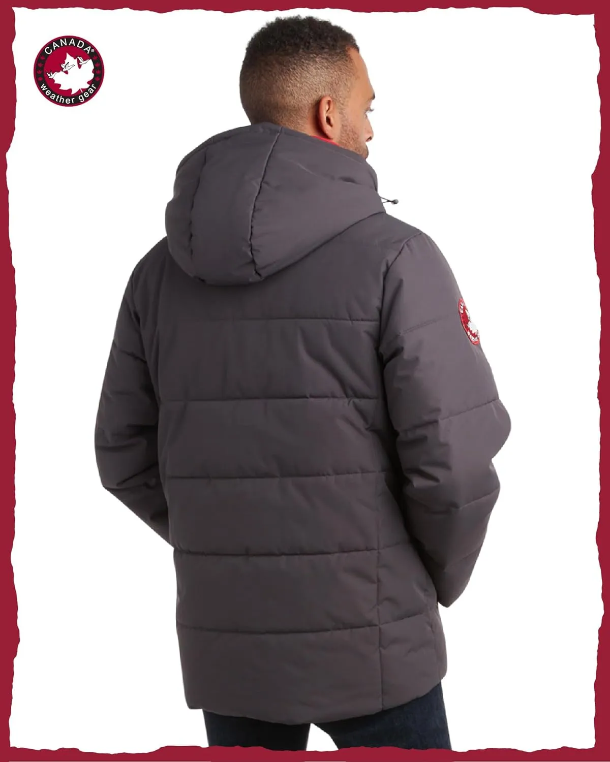 CANADA WEATHER GEAR Men's Winter Jacket – Heavyweight Puffer Jacket – Casual Coat for Men (M-XXL)
