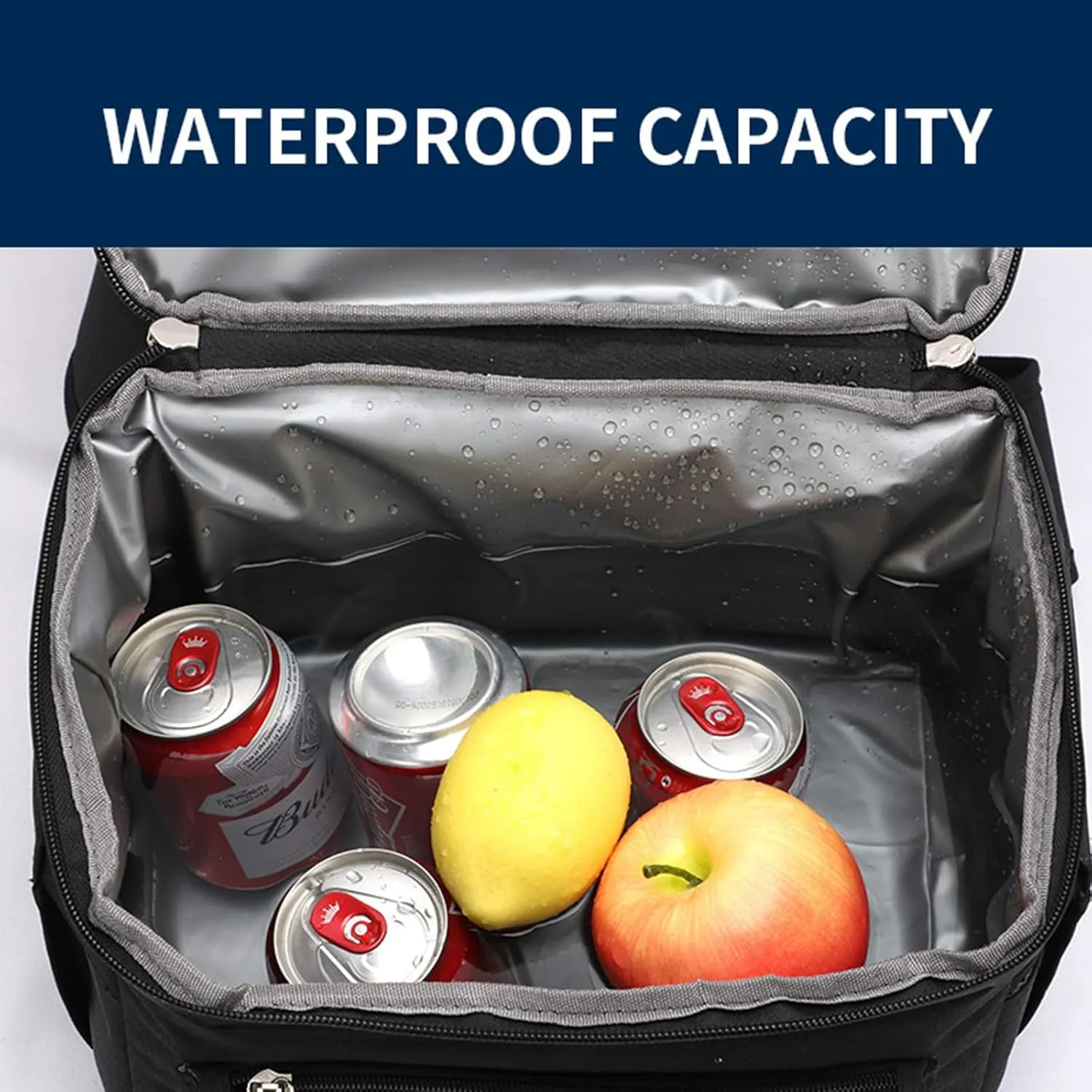 Car Camping Coolers for Renault Mégane/Scénic/Talisman/Trafic/Zoe, Waterproof Portable Cooler, Leak Proof Picnic Insulated Bag, Ultra-Light Premium Ice Chest Box,E-Blue