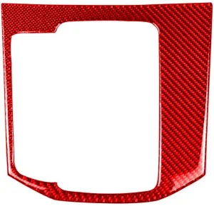 Car Interior Trim Accessories Center Console Gear Shift Frame Panel Decoration Decal Red Carbon Fiber Sticker Compatible with Mazda CX-5 2017 2018