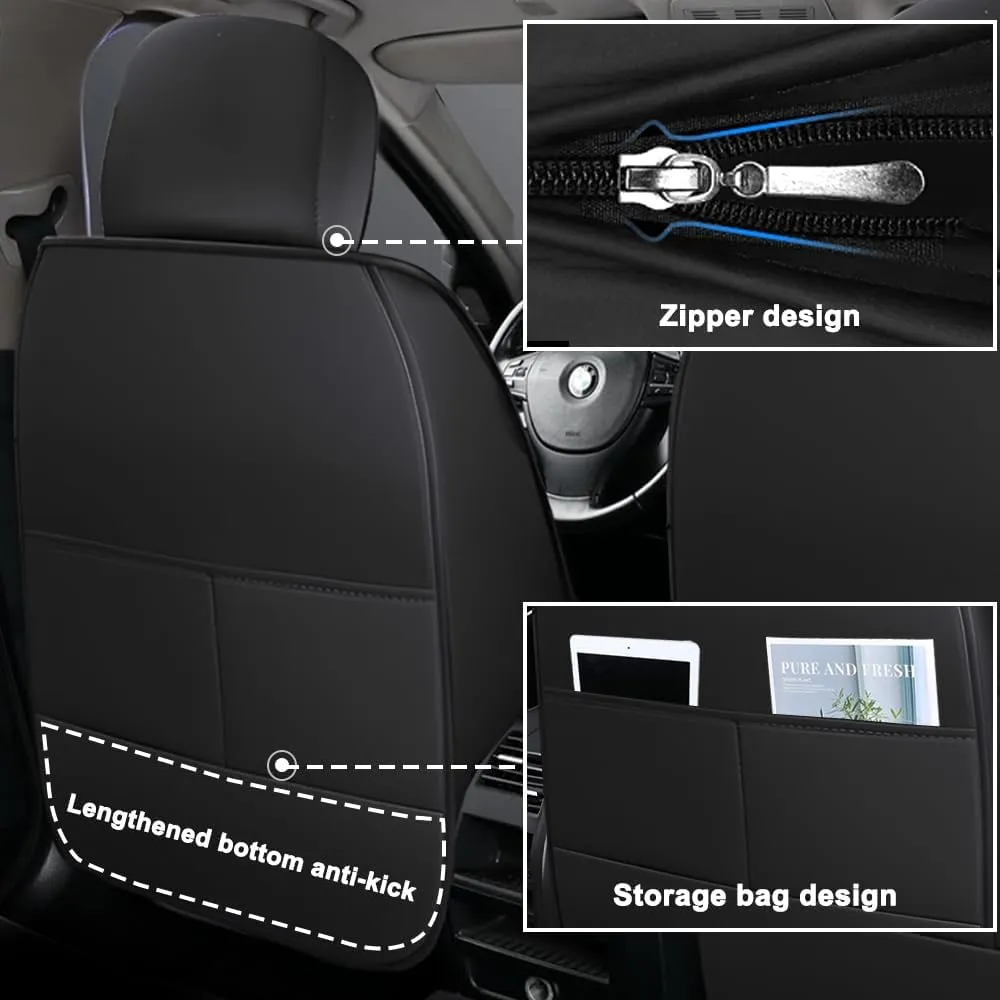 Car Seat Covers for Chevrolet Malibu Limited/Malibu Maxx/Monte Carlo/Sonic/Aveo/Spark EV/SS/Trailblazer EXT/Traverse Limited/Trax/Volt/Blazer/Cruze/Impala/Equinox,5-Seats Luxury(Black Blue)
