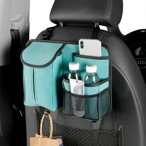 Car Seat Storage Bag for Dodge Challenger RWD 2018 2019 2020 2021 2022 2023, Kids Toy Backrest Hanging Organiser Waterproof Tissue Water Bottle Travel Accessories,Blue
