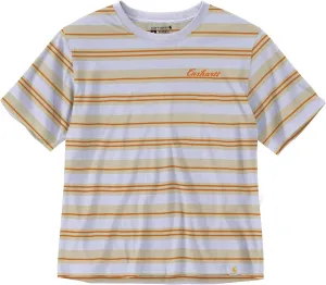 Carhartt Women's Tencel Fiber Series Loose Fit Short-Sleeve Striped T-Shirt