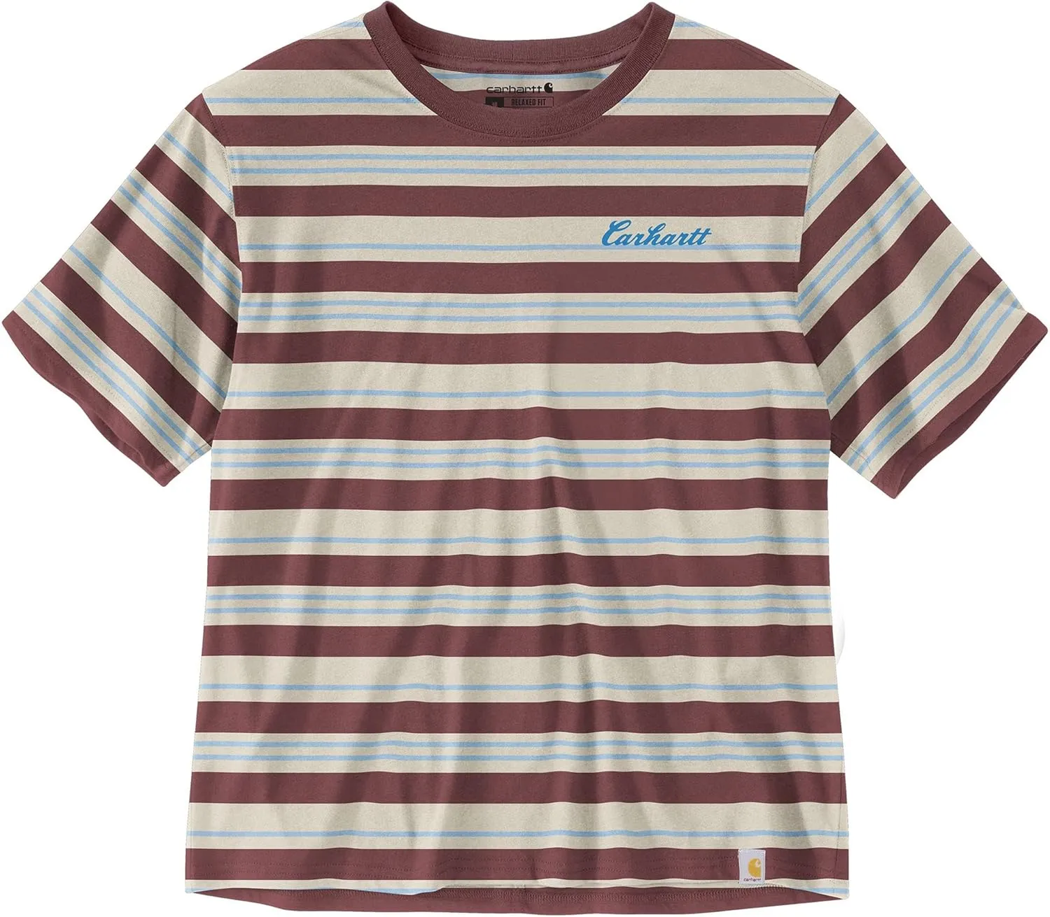 Carhartt Women's Tencel Fiber Series Loose Fit Short-Sleeve Striped T-Shirt
