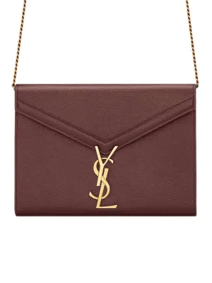 Cassandra Chain Wallet in Red Legion Grain de Poudre Leather