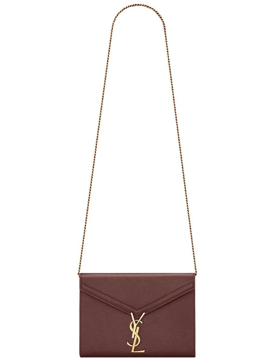 Cassandra Chain Wallet in Red Legion Grain de Poudre Leather