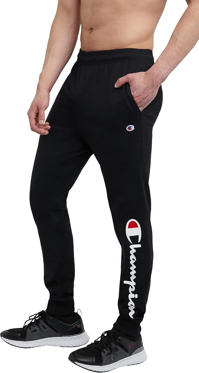 Champion Men's Joggers, Lightweight Lounge Pants, Jersey Graphic Pants for Men, 31"