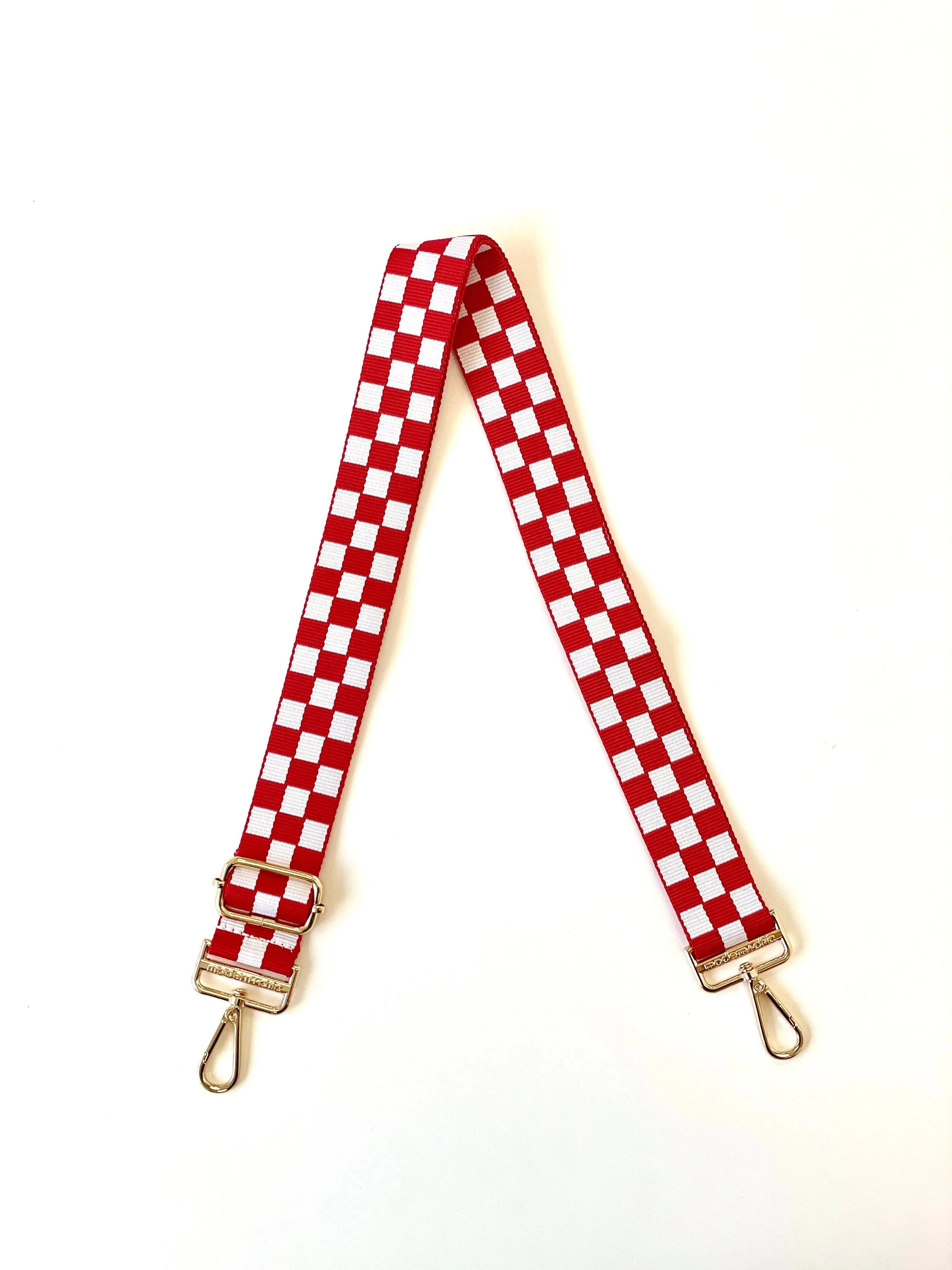 Checkered Adjustable Bag Strap