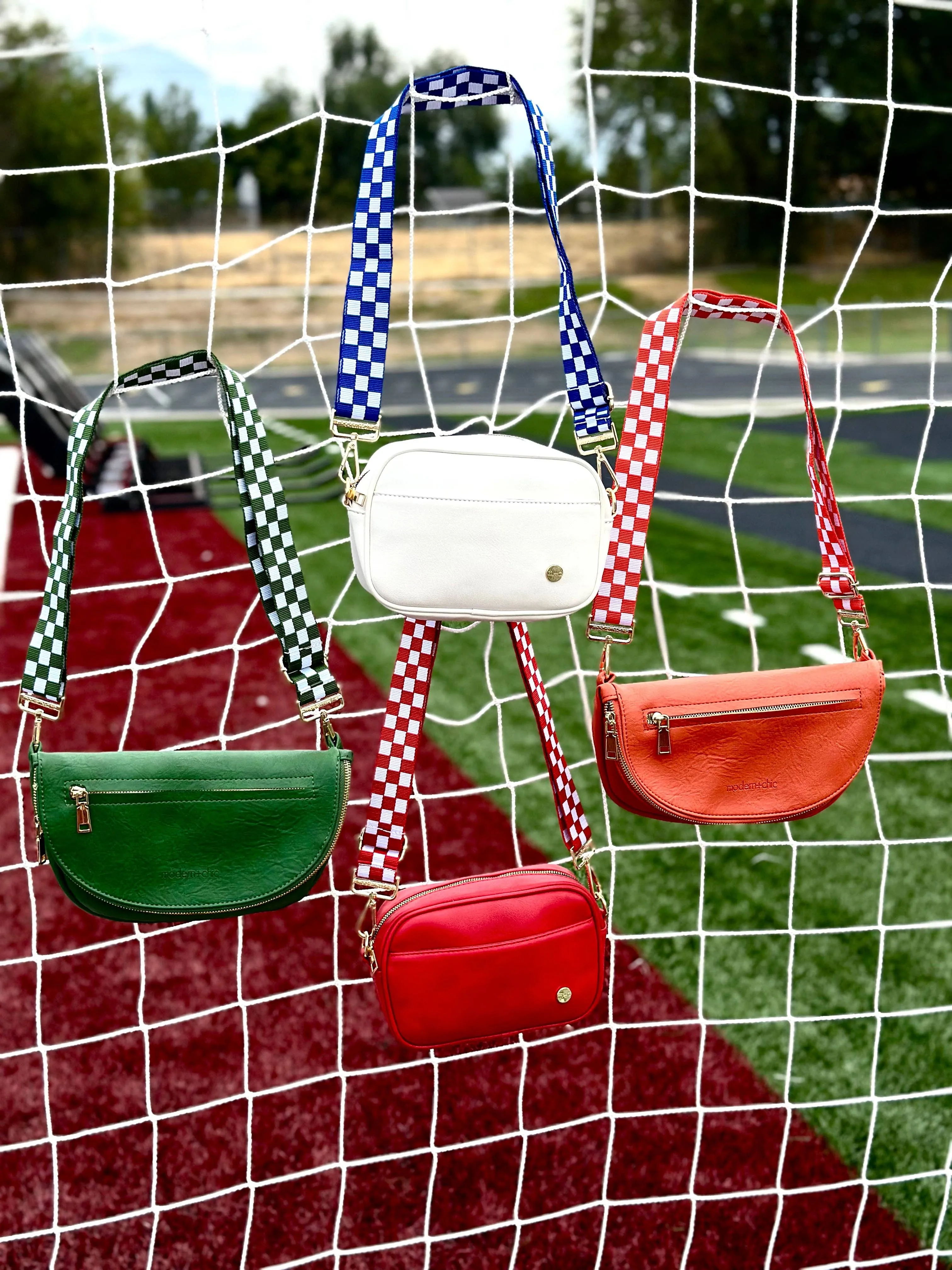 Checkered Adjustable Bag Strap
