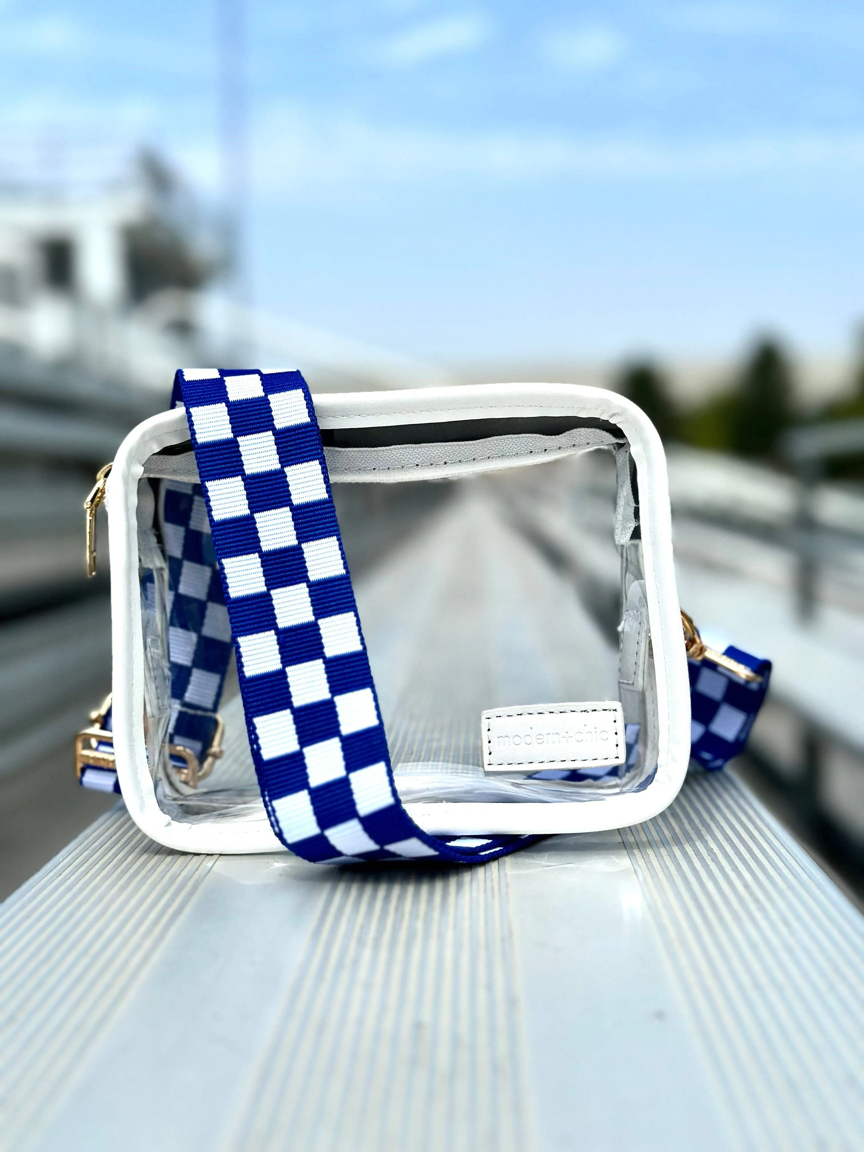 Checkered Adjustable Bag Strap
