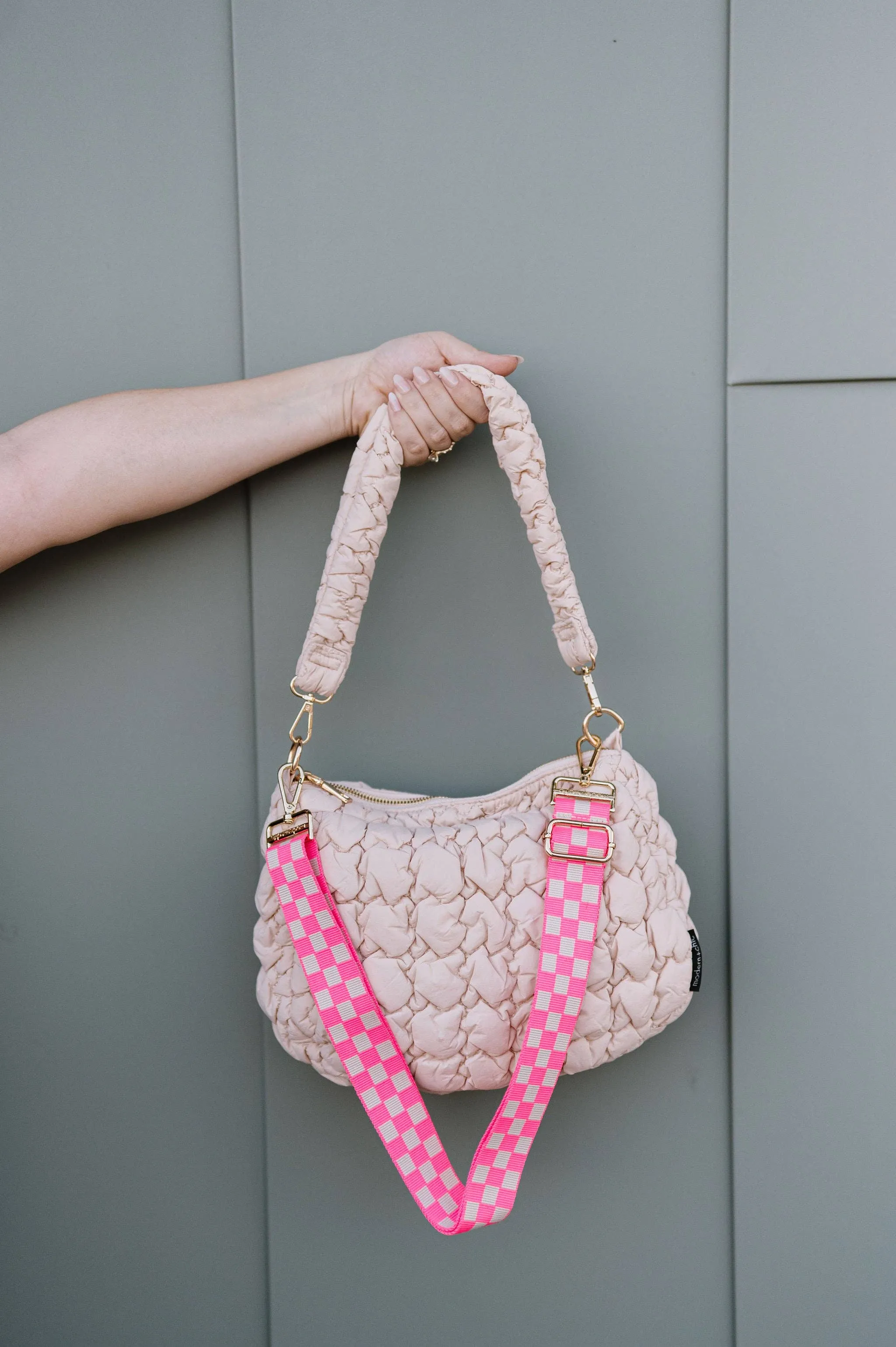 Checkered Adjustable Bag Strap