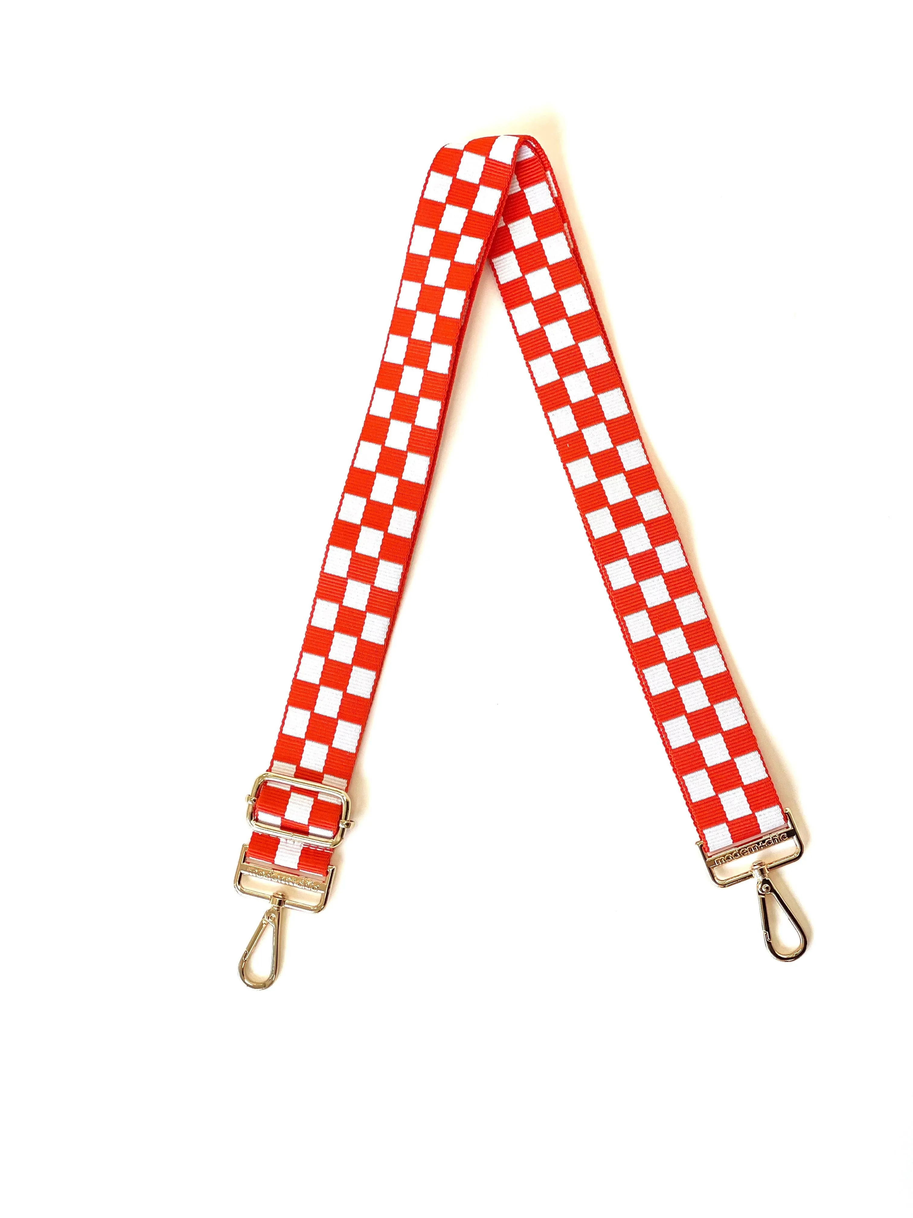 Checkered Adjustable Bag Strap