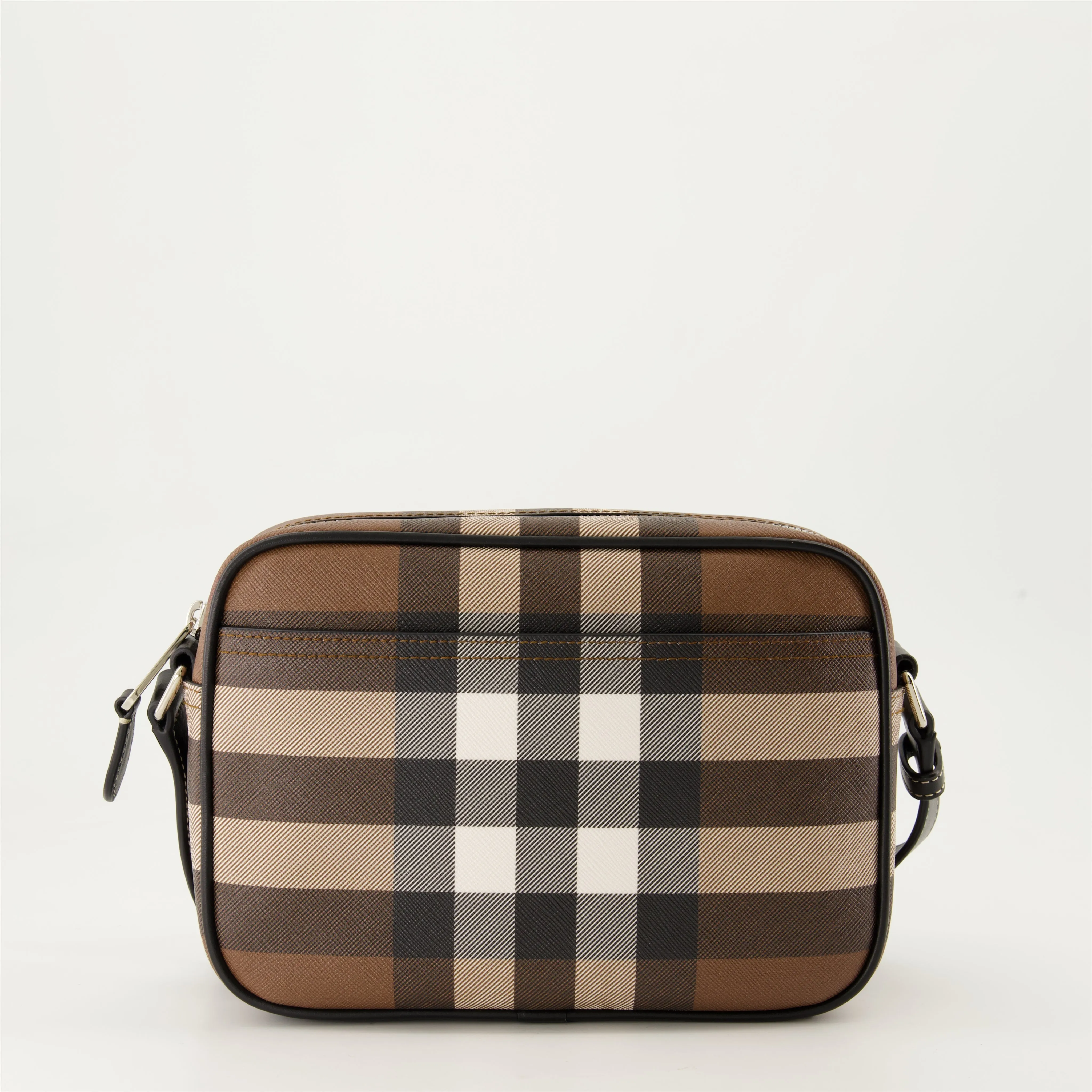 Checkered Brown Shoulder Bag