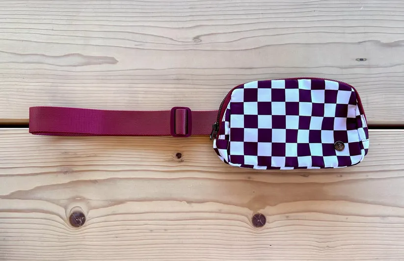 CHECKERED BUM BAGS