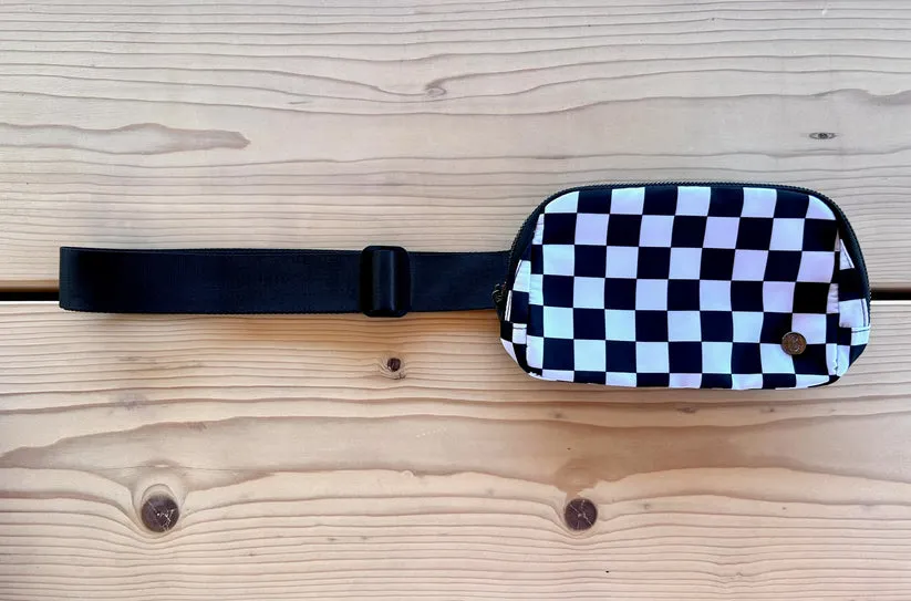 CHECKERED BUM BAGS