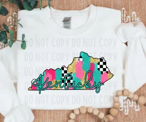 Checkered Kentucky PNG File - Digital Design