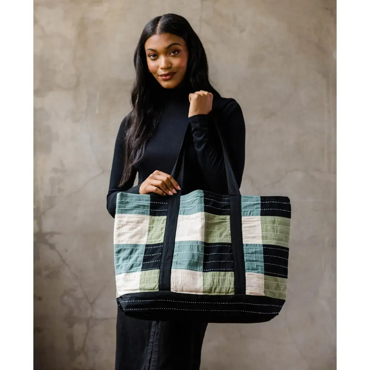 Checkered Tote Bag