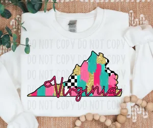 Checkered Virginia PNG File - Digital Design