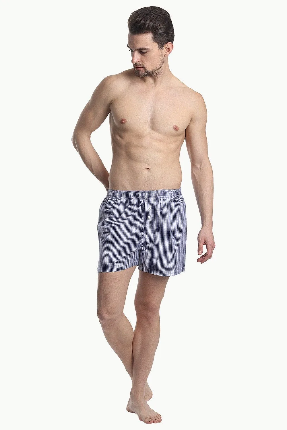 Checkered Weave Boxer Shorts