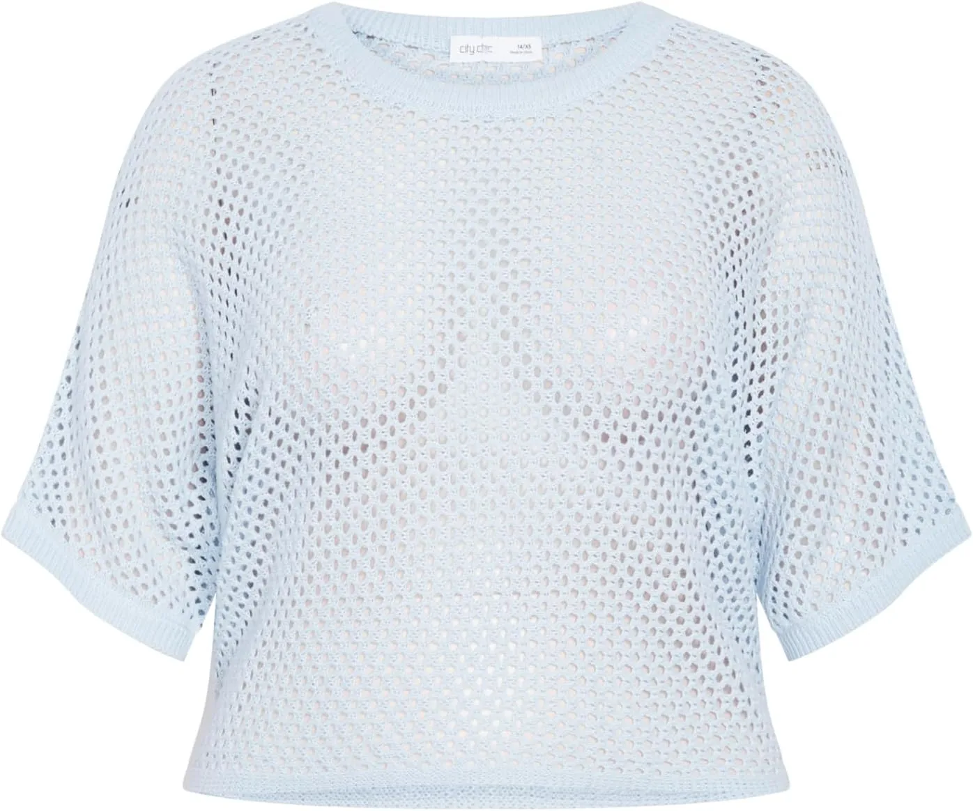 City Chic Women's Plus Size Top - Crochet Knit