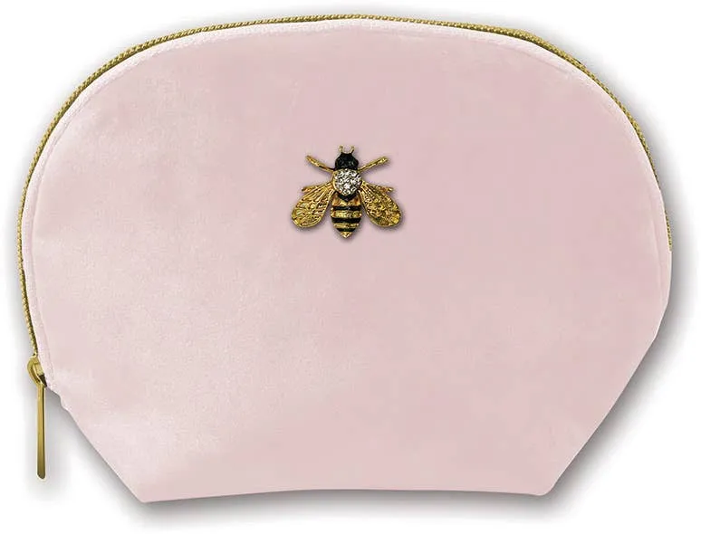 Clamshell Bag - Velvet with Brooch Embellishment