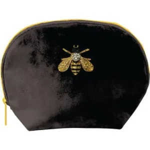 Clamshell Bag - Velvet with Brooch Embellishment