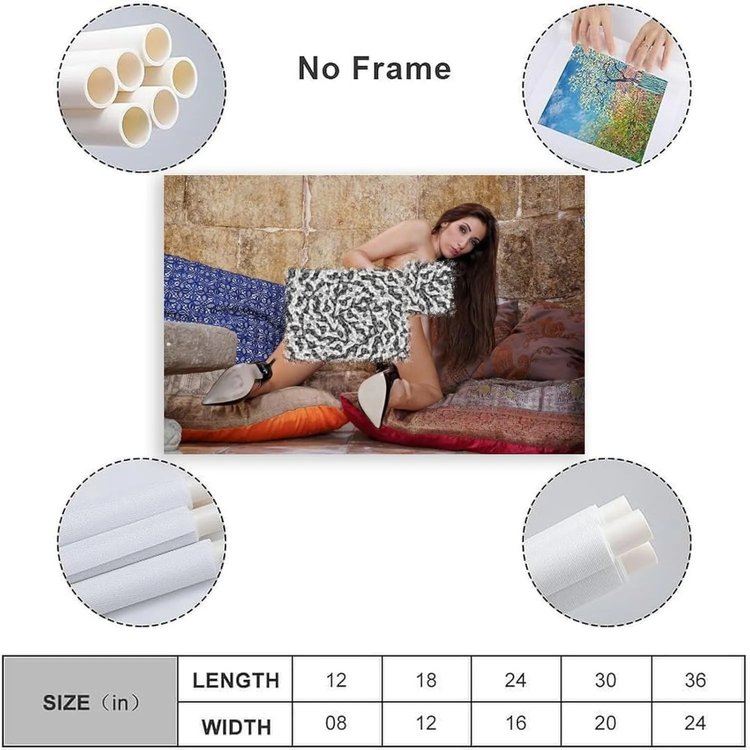 Clea Gaultier Star Sexy Actor Hot Girl Poster 5Wall Art Canvas Printing Living Room Office Bedroom Aesthetic Poster 18x12inch(45x30cm) Unframe-style
