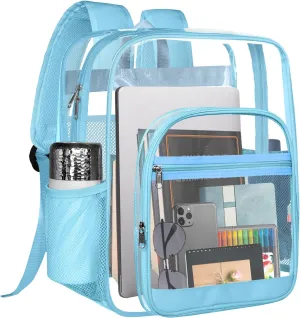 Clear Backpack,Sturdy Shape Heavy Duty Large Clear Backpack for Stadium, Work, Travel